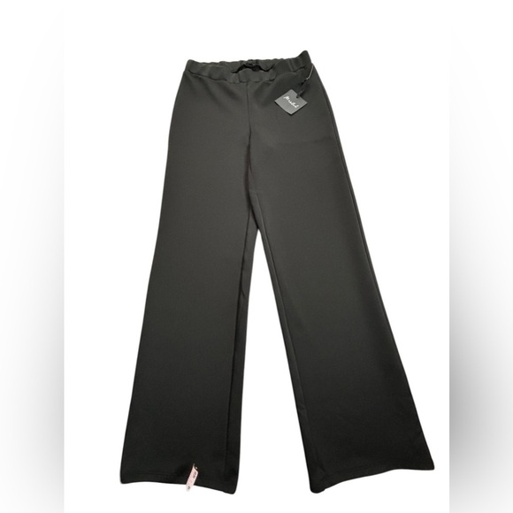 Marled Pants - NWT Marled Black Wide Leg Pants OX Textured Stretch Lounge Chic